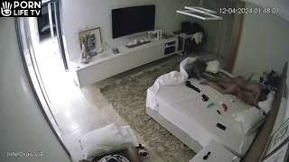 Amazing New Zealander parents fuck in their bedroom hidden cam