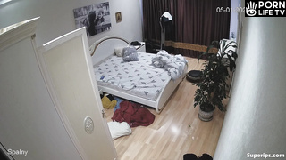 European married couple fucks in their bed