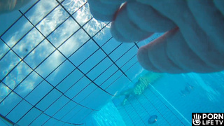 Underwater Voyeur in Sauna Pool Part 1